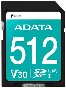 ADATA Premier Pro SDXC 512GB ASDX512GUI3V30S-R