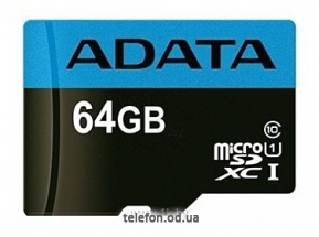 ADATA Premier microSDXC Class 10 UHS-I U1 R/W : 85/25MB/s 64GB + SD adapter