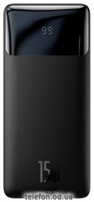 Baseus Bipow Digital Display 15W 10000mAh PPBD050001 (черный)