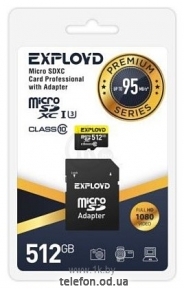 Exployd Premium Series microSDXC 512GB EX512GCSDXC10UHS-1-ELU3 ( )