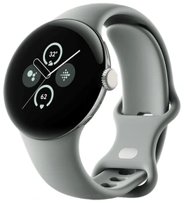 Google Pixel Watch 2 (золотистый шампань/лесной орех, спортивный силиконовый ремешок)