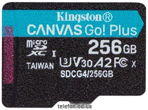 Kingston Canvas Go! microSDXC 256GB SDCG4/256GBSP