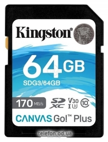 Kingston Canvas Go! Plus SDXC 64GB