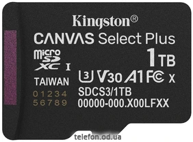 Kingston Canvas Select Plus microSDXC 1TB SDCS3/1TBSP