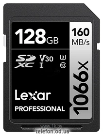 Lexar Professional 1066x SDXC LSD1066128G-BNNNG 128GB