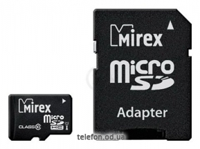 Mirex microSDHC Class 10 UHS-I U1 16GB + SD adapter
