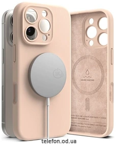Ringke Silicone Magnetic Magsafe  Apple iPhone 16 Pro Pink Sand
