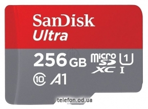 SanDisk Ultra microSDXC Class 10 UHS Class 1 A1 100MB/s 256GB + SD adapter