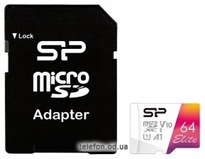 Silicon Power Elite microSDXC SP064GBSTXBV1V20SP 64GB