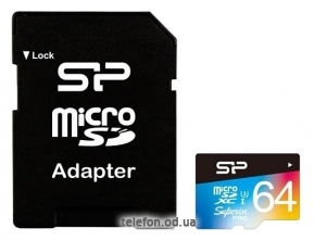 Silicon Power Superior Pro microSDXC 64GB UHS Class 3 Class 10 + SD adapter