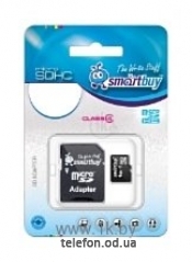 SmartBuy microSDHC Class 4 8GB + SD adapter