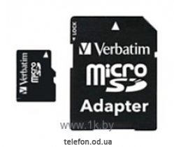 Verbatim microSDHC Class 10 32GB + SD adapter