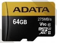 ADATA Premier ONE microSDXC UHS-II U3 Class 10 64GB + SD adapter