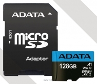 ADATA Premier microSDXC UHS-I U1 V10 A1 Class10 128GB + SD adapter