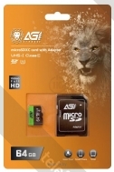 AGI TF138 microSDHC AGI064GU1TF138 64GB ( )