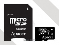 Apacer microSDXC Card Class 10 UHS-I U1 128GB + SD adapter