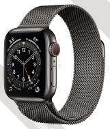 Apple Watch Series 6 GPS + Cellular 40mm Stainless Steel Case with Milanese Loop