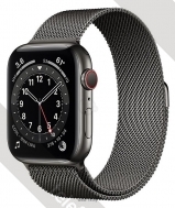 Apple Watch Series 6 GPS + Cellular 44mm Stainless Steel Case with Milanese Loop