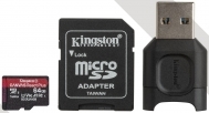 Kingston Canvas React Plus microSDXC 64GB (   )