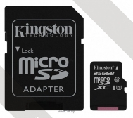 Kingston Canvas Select microSDXC Class 10 UHS-I U1 256GB + SD adapter (SDCS/256GB)