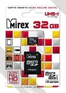 Mirex microSDHC Class 10 UHS-I U1 32GB + SD adapter