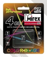 Mirex microSDHC Class 4 4GB