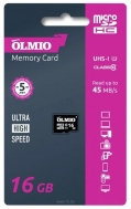 Olmio microSDHC 16GB Class 10 UHS-I