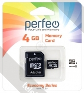 Perfeo microSDHC PF4GMCSH10AES 4GB ( )