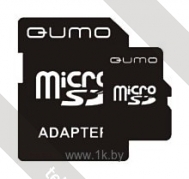 Qumo microSDHC class 4 4GB + SD adapter