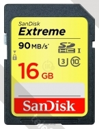 Sandisk Extreme SDHC UHS Class 3 90MB/s 16GB