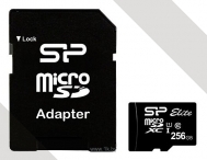 Silicon Power ELITE microSDXC 256GB UHS Class 1 Class 10 + SD adapter