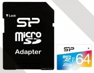 Silicon Power Elite microSDXC SP064GBSTXBU1V21SP 64GB ( )