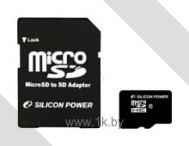 Silicon Power micro SDHC Card 32GB Class 10 + SD adapter