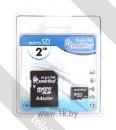 SmartBuy microSD 2GB + SD adapter