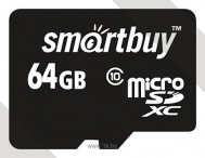 SmartBuy microSDXC Class 10 64GB + SD adapter