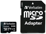 Verbatim Premium 44084 64GB + SD adapter