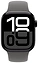 Apple Watch Series 10 42 мм (алюминиевый корпус, спортивный силиконовый ремешок M/L)