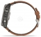 Garmin Fenix 7X Sapphire Solar (кожаный ремешок)