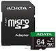 ADATA SPEED PLUS microSDXC 64GB UD64GUI3V30A2SP-RA1 (с адаптером)
