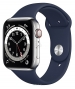 Apple Watch Series 6 GPS + Cellular 44mm Stainless Steel Case with Sport Band