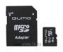 Qumo microSDXC Class 10 UHS Class 1 64GB + SD adapter